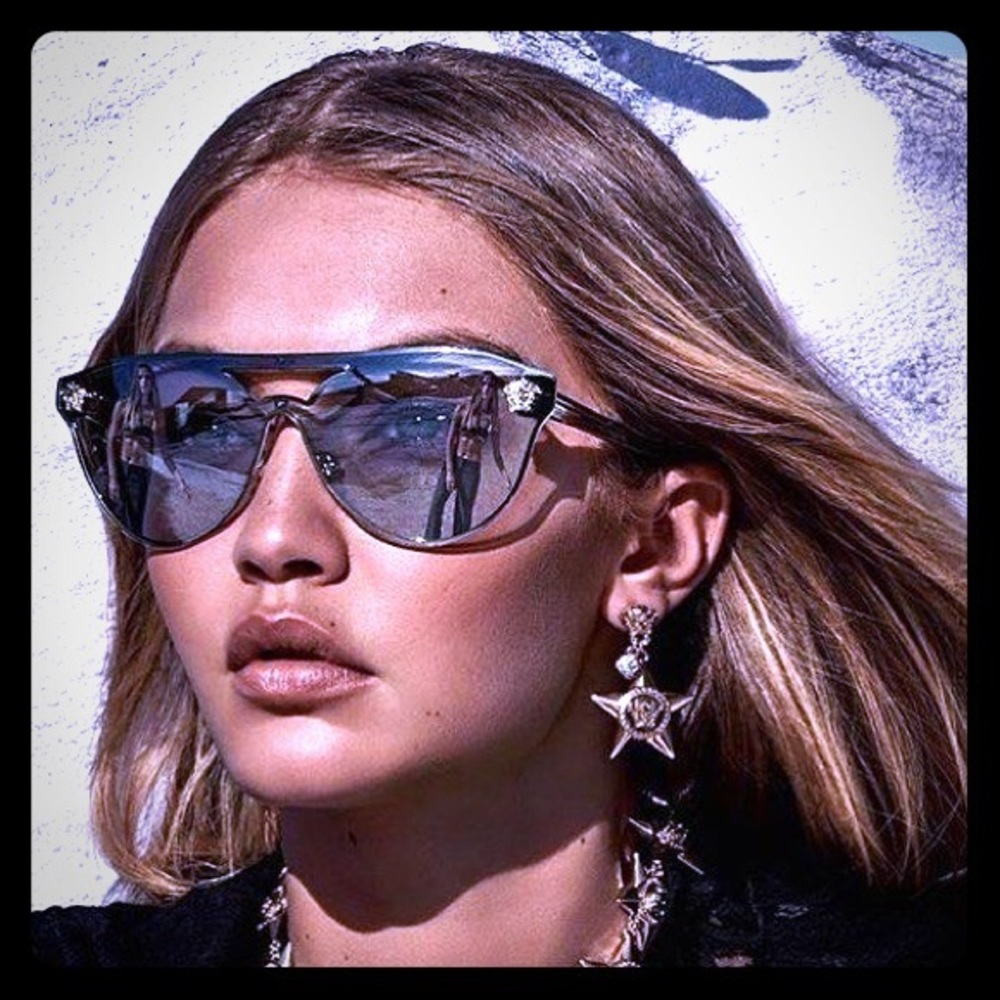 VERSACE VE2161 SHIELD SUNGLASSES